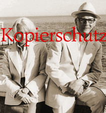 A57 Margot und Erich Honecker DDR Sepia ca. 20x21,5 cm