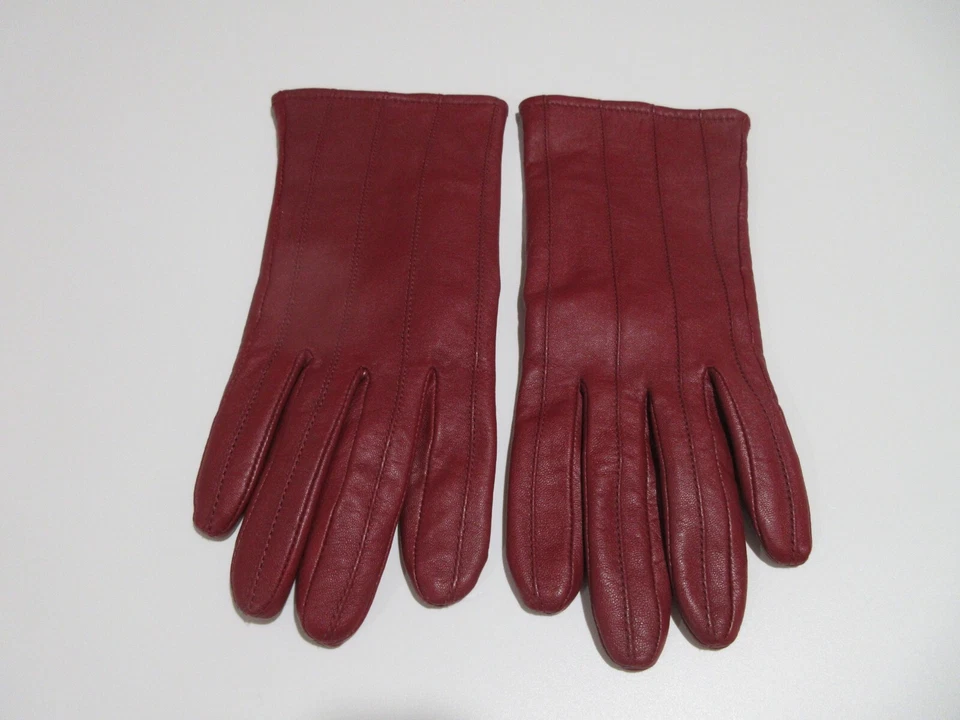 Размер L Charter Club темно-красный кожаный полиэстер с подкладкой дизайн платье перчатки отличное - Изображение 2 из 4