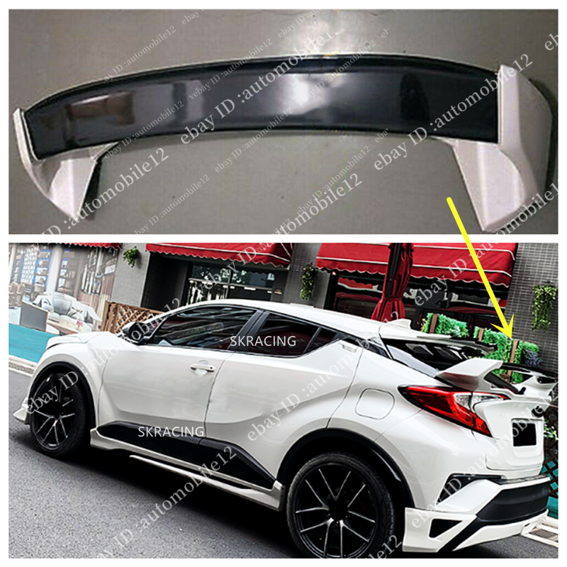 Per Toyota CHR Spoiler C-HR 2016 2017 2018 2019 alta qualità ABS Primer in plastica colore Spoiler posteriore Kit accessori sportivi