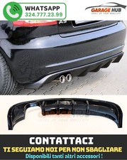 Diffusore  "S3 LOOK" Posteriore per AUDI A3 8P 2008-2012 (3/5 porte) NERO