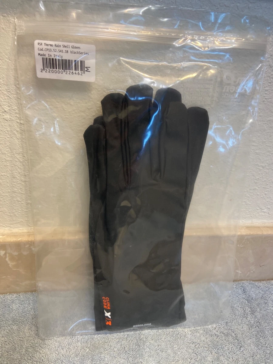 ASSOS RSR Thermo Rain Shell Gloves - Black -Mens Medium