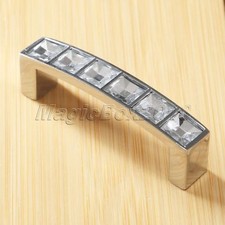 Modern Crystal Diamond Door Knob Cabinet Kitchen Wardrobe Cupboard Pull Handles