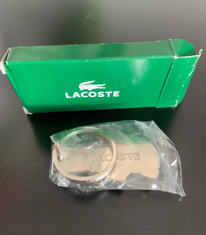 Lacoste Metal Green Keychain Length 3 inches Promotional Item Early 2000’s - Image 3 of 4