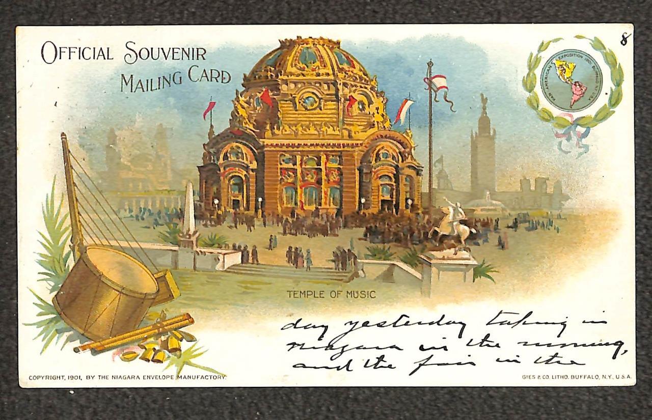 USA 294 STAMP BUFFALO NY TEMPLE OF MUSIC PAN AMERICAN EXPOSITION