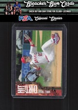 2015 Topps Opening Day HTD-04 Mike Trout Hit The Dirt