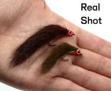 NEW Streamers Zonker Fly 4Piece #6 #8 Hooks Red-Brown Squirrel Strip