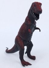 T Rex dinosauro MOTU clone vintage anni 80 Cina dinosauro figura plastica rosso nero