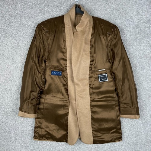"Ralph" by Ralph Lauren Mens Beige Cashmere Hair Sport Coat 40R Single Breasted - Picture 4 of 23
