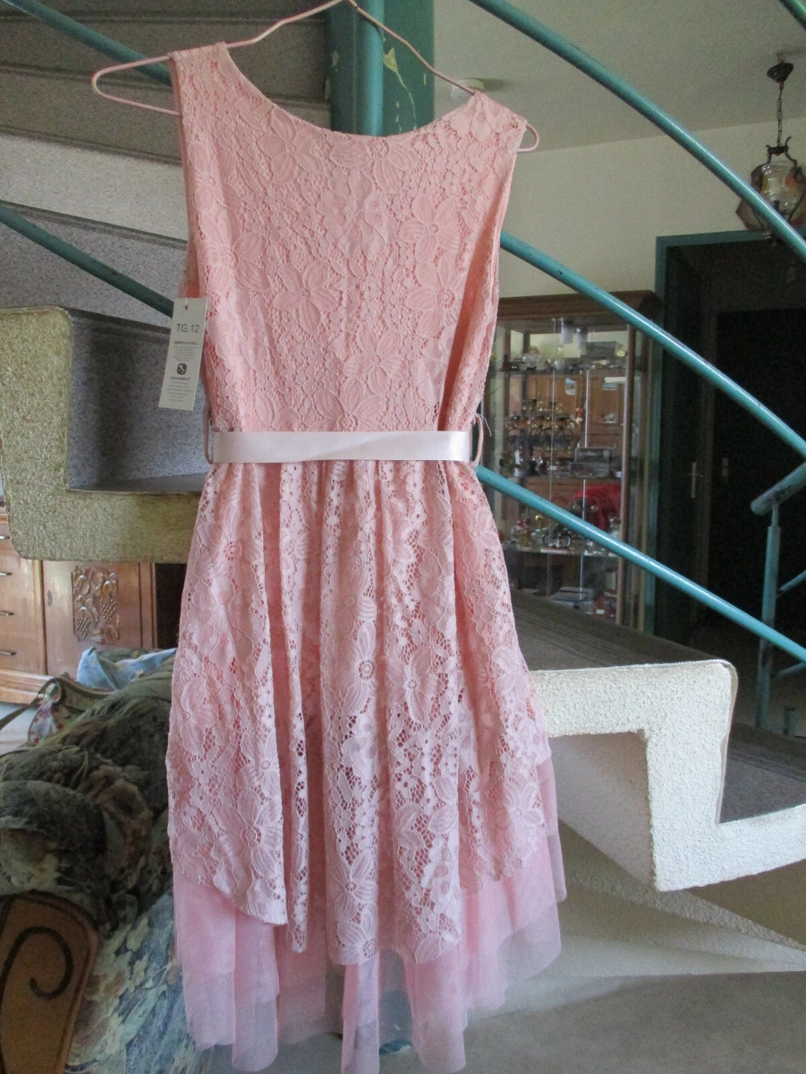Robe rose dentelle Taille 12Ans Marque Fashion Fille neuf avec