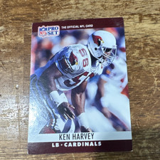 Pro Set 1990 Ken Harvey #257 Phoenix Cardinals Football Card Base Set NFL