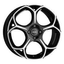 ALLOY WHEEL MAK MONZA FOR CITROEN - DS C5 TOURER 7.5X18 5X110 BLACK MIRROR TKW