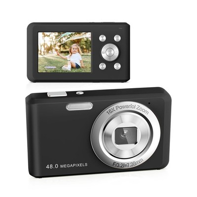 Digitalkamera, HD 1080P Kompaktkamera mit 32GB Speicher 2,4 Zoll, schwarz