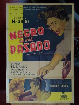 Noir Film: Make Haste to Live. 1S, Original Argentina. p488