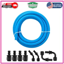 Fuel Line Hose Kit 6AN 3/8 High Pressure with Push Lock Fittings for Fuel