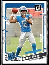 2023 Donruss #329 Hendon Hooker RC Lions Football Card 1003F