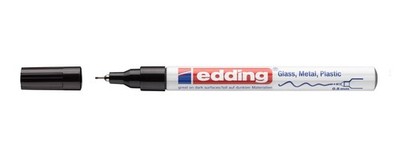 EDDING 780 GLANZMARKER SCHWARZ 0,8 MM NEU OVP