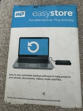 WD - easystore 1TB External USB 3.0 Portable HDD, Open Box