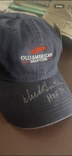 Autographed AHEAD Classic Cut Old American Golf Club Butkus Signed Navy Golf Hat