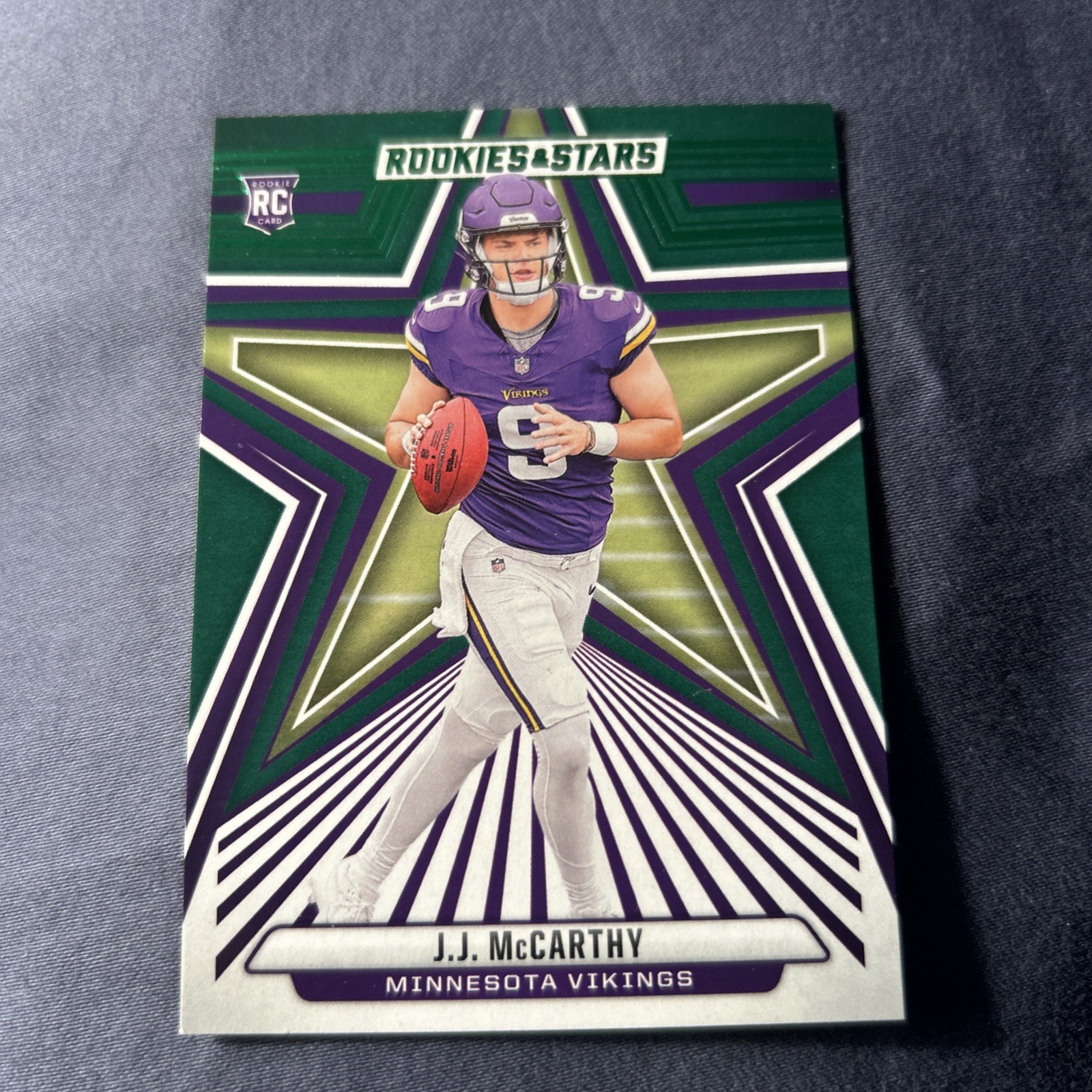 2024 Panini Rookies & Stars - Rookies J.J. McCarthy #135 Green (RC)