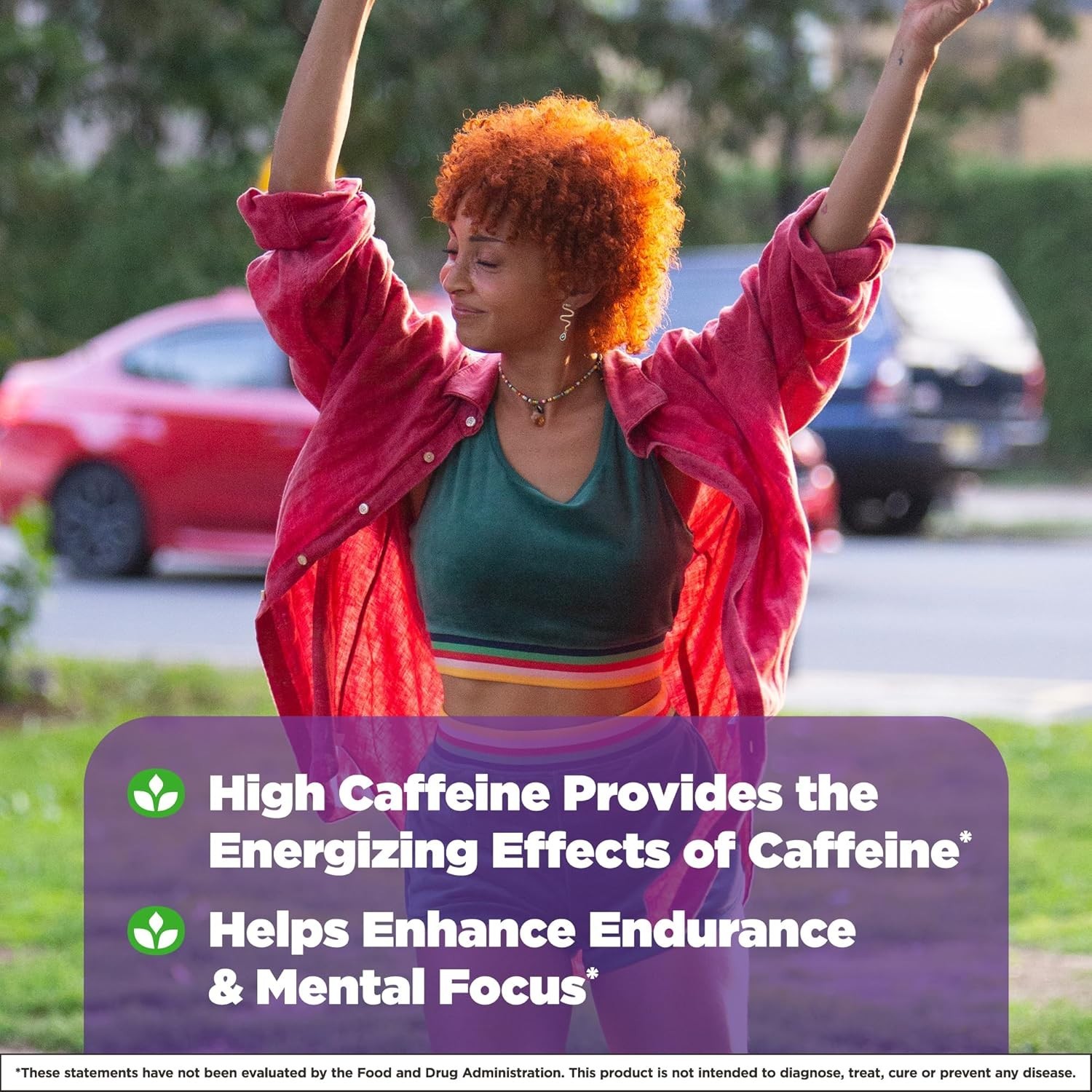 Natrol High Caffeine 200 mg pr Serving Energy Supplement for Adults EXP 11/30/26