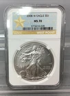 2008 W American Silver Eagle - NGC - MS 70