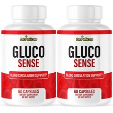 Gluco Sense- Blood Circulation Support- 2 Bottles- 120 Capsules