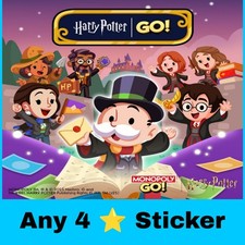 Any X 4 Star Sticker       Monopoly Go Sticker  Instant Send 