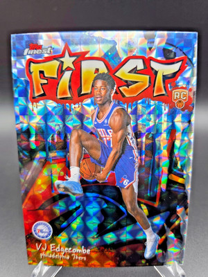 2025-26 Topps Finest VJ Edgecombe Rookie X-Fractor Philadelphia 76ers (RC) #F-3