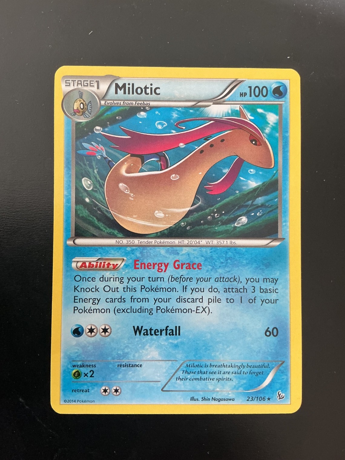 Pokemon TCG Milotic -  (XY Flashfire) Deck Exclusives 023/106