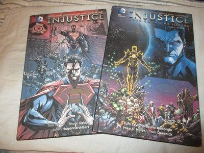 Injustice Gods Among Us Year Two Vol 1 & 2 Hard Cover DC Comic Books VGC