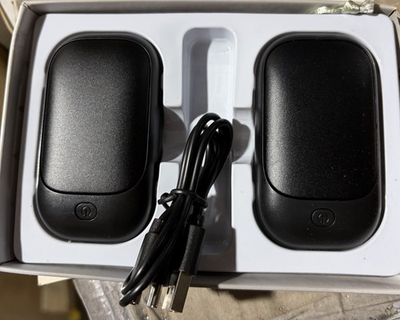 #ad Two rechargeable magnetic hand warmers heating time 12 hours $6.99