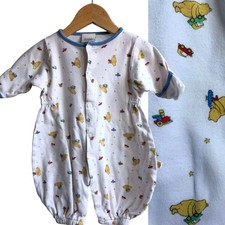 Vintage Classic Pooh Winnie the Pooh Tigger Romper Planes Trains Cars 0-6 Months