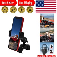 Aluminum Alloy Phone Mount for Jeep Wrangler 2018-2023 with Soft Rubber Cradle