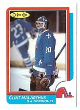 Clint Malarchuk 1986-87 O-Pee-Chee Rookie Card (RC) #47. rookie card picture