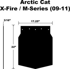 Pdp 10-15005 SF-209MSPB SNOWFLAP ARCTIC CAT M-SERIES/X-FIRE 09-11
