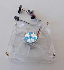 Packs of 4 Antec TriCool 80mm Clear PC Case Fans - 3-Speed Switch - 4-Pin Molex