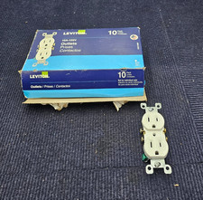  QTY 20 Leviton 5320-WMP Duplex Outlet 15A 125V Grounding Receptacle White
