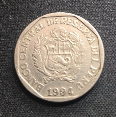 Peru 1 Nuevo Sol 1994 Circulated KM# 308