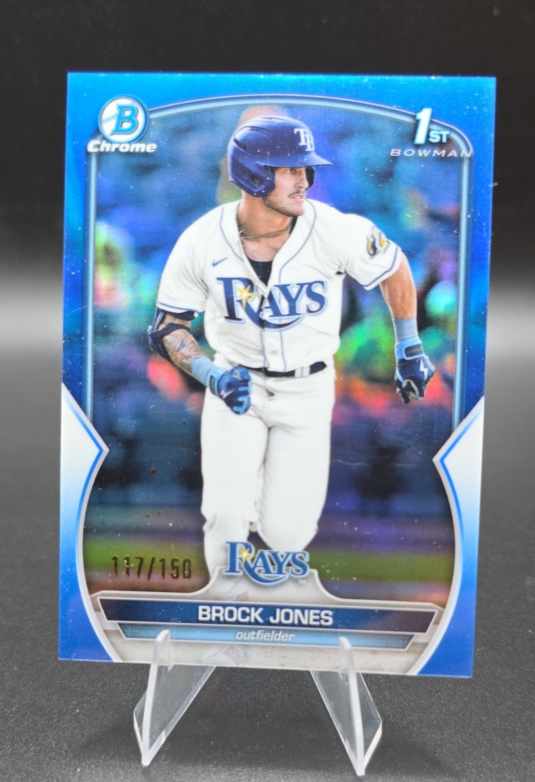 2023 Bowman - Chrome Prospects Brock Jones #BCP-115 Blue Refractor /150 (RC)