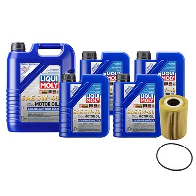 9L Liqui Moly Leichtlauf High Tech 5W-40 Mann Oil Change Kit for Porsche 911