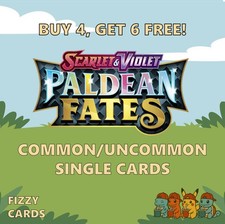 Pokemon Paldean Fates Common Uncommon Singles