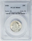 1930 Standing Liberty Quarter 25c MS64 PCGS 951026-35
