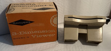 Vintage Sawyers View Master 3-Dimension Model E Bakelite Viewer with Box - white