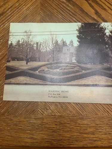Folleto de Masonic Home NJ Fundación de caridad masónica del condado de Burlington de la década de 1970 Foto 2 de 4