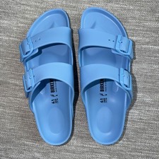 Birkenstock Arizona Sandals Slides Unisex Sky Blue Pool Shoes NEW