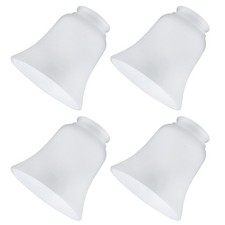 Glass Shade Replacement for Light Fixtures, 4 Pack Frosted Opal 4Packs