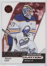 2023-24 Upper Deck Ovation Rookies Standing Red 55/100 Devon Levi #132 00em