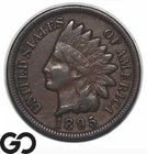 1895 Indian Head Cent Penny, Choice VF++