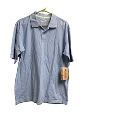 Columbia Men's Light Blue Short Sleeve Polo Shirt Size Medium NEW NWT