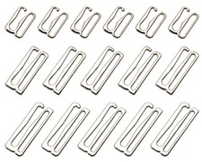 60 Pcs Metal Bra Strap Hooks for Sewing Bikini Halter Tops Bathing Suit Clips